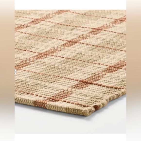 Plaid Scatter Woven Accent Rug Brown - Threshold™ designed with Studio McGee - Picture 2 of 2